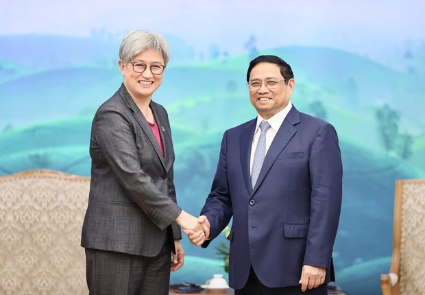 PM Pham Minh Chinh receives visiting Australian Foreign Minister
